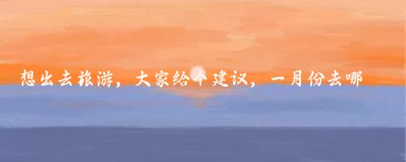 想出去旅游,大家给个建议,一月份去哪好呢!