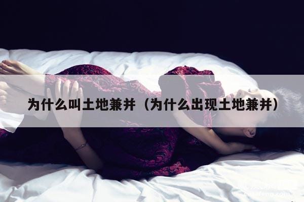 为什么叫土地兼并(为什么出现土地兼并) 为什么叫土地兼并(为什么出现土地兼并)
