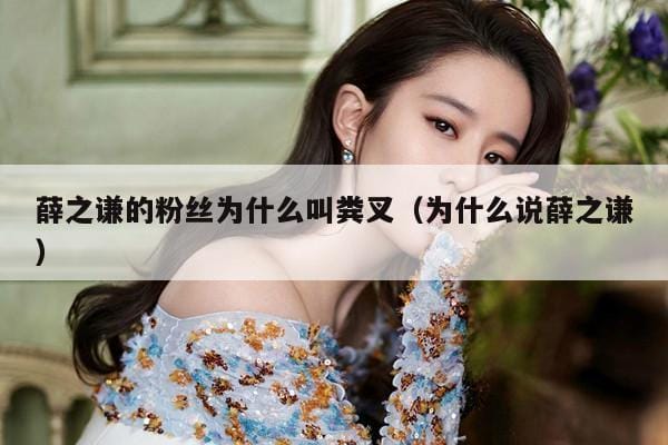 薛之谦的粉丝为什么叫粪叉(为什么说薛之谦) 薛之谦的粉丝为什么叫粪叉(为什么说薛之谦)