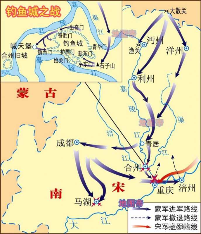 重庆合川钓鱼城的历史（合川钓鱼城历史简介概况）(图7)