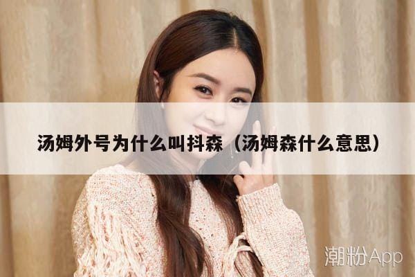 汤姆外号为什么叫抖森(汤姆森什么意思) 汤姆外号为什么叫抖森(汤姆森什么意思)