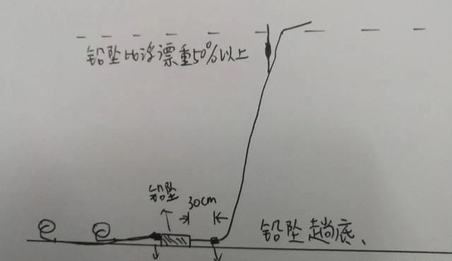 滑铅钓法原理（图解演示滑铅钓法，效率提升两倍）(图1)