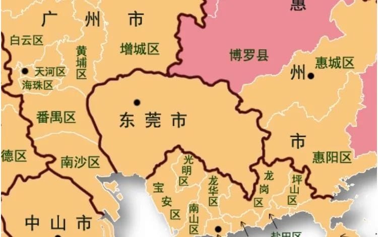 东莞市的面积和人口（东莞在哪个省市）(图2)