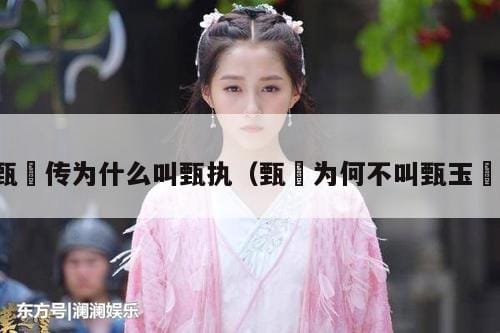 甄嬛传为什么叫甄执(甄嬛为何不叫甄玉嬛) 甄嬛传为什么叫甄执(甄嬛为何不叫甄玉嬛)