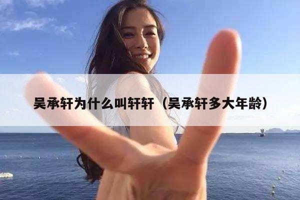 吴承轩为什么叫轩轩(吴承轩多大年龄) 吴承轩为什么叫轩轩(吴承轩多大年龄)