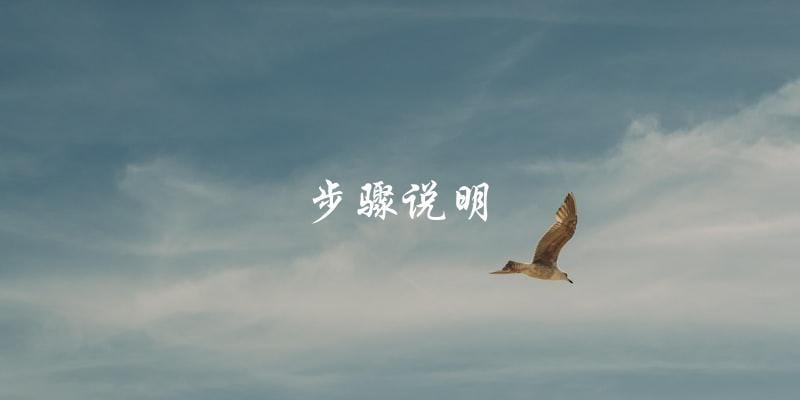 步骤说明 步骤说明