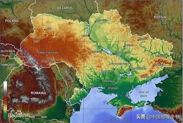 乌克兰的地理（乌克兰地形以什么为主）(图3)