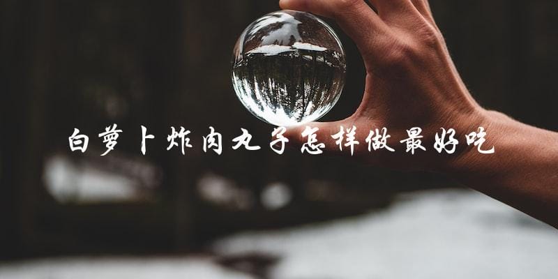 白萝卜炸肉丸子的制作技巧,让你做出最好吃的口感! 白萝卜炸肉丸子的制作技巧,让你做出最好吃的口感!