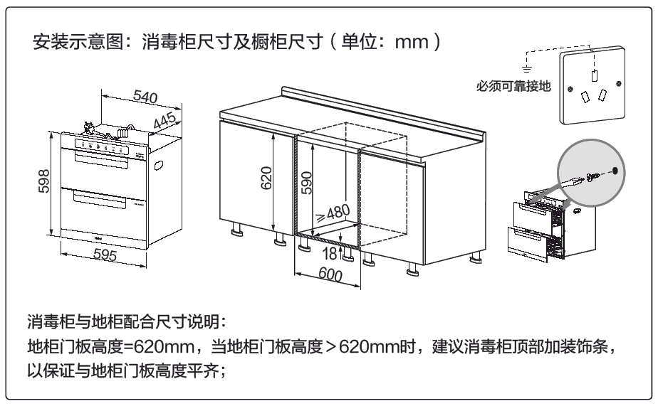 不同种类消毒柜尺寸选择标准（家里消毒柜尺寸一般是多少）(图4)