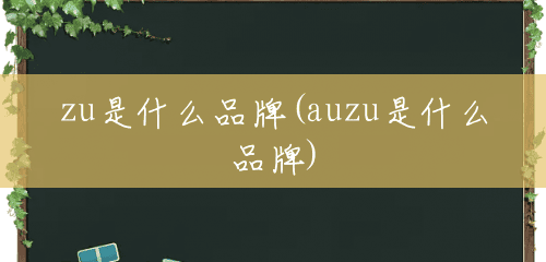 zu是什么品牌(auzu是什么品牌)