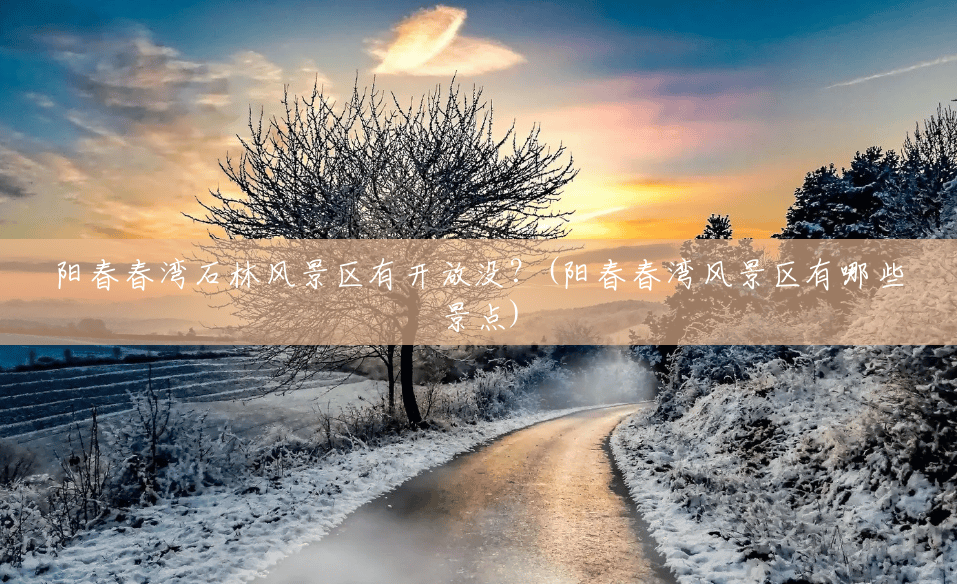 阳春春湾石林风景区有开放没？(阳春春湾风景区有哪些景点)