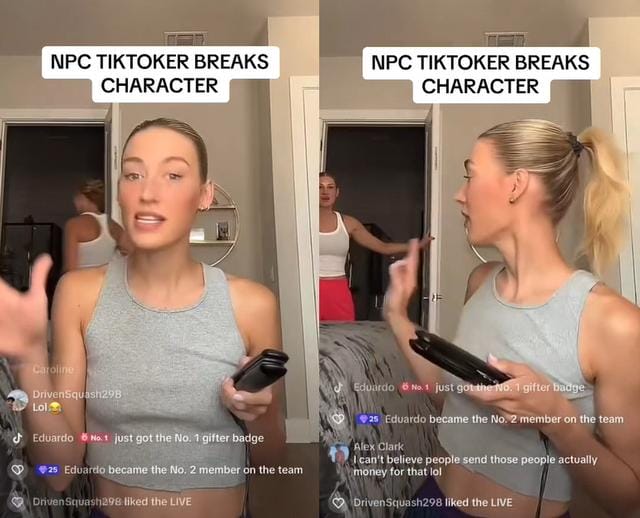 网红假扮NPC火遍Tiktok,反向恐怖谷,把网友们吓坏了