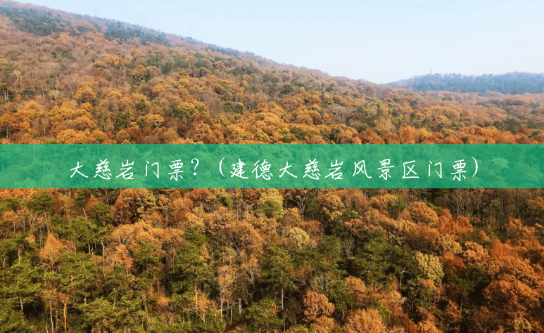 大慈岩门票?(建德大慈岩风景区门票) 大慈岩门票?(建德大慈岩风景区门票)