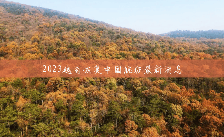 2023越南恢复中国航班最新消息 2023越南恢复中国航班最新消息