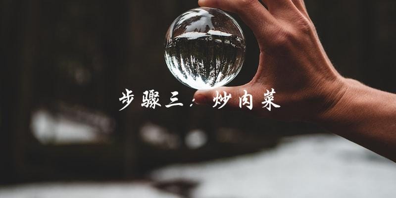 步骤三:炒肉菜 步骤三:炒肉菜