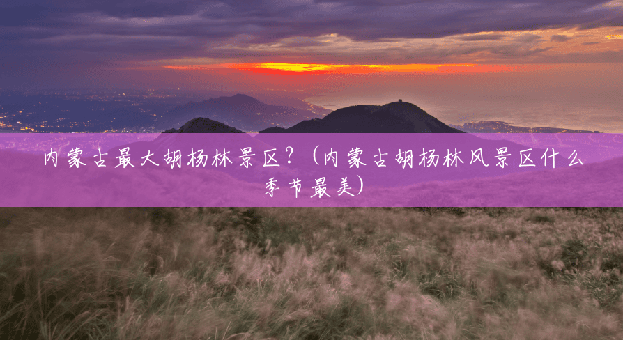 内蒙古最大胡杨林景区?(内蒙古胡杨林风景区什么季节最美) 内蒙古最大胡杨林景区?(内蒙古胡杨林风景区什么季节最美)