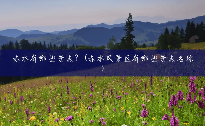 赤水有哪些景点?(赤水风景区有哪些景点名称) 赤水有哪些景点?(赤水风景区有哪些景点名称)