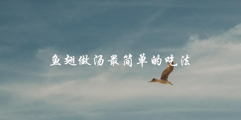鱼翅汤最简单的吃法:一步到位 鱼翅汤最简单的吃法:一步到位