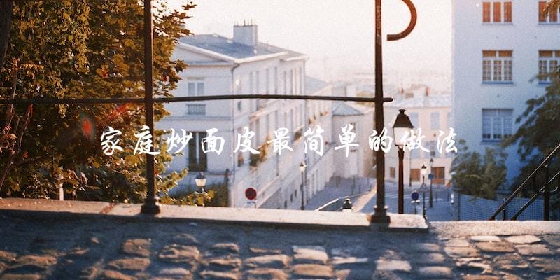 家庭最简单的炒面皮做法,轻松上手! 家庭最简单的炒面皮做法,轻松上手!
