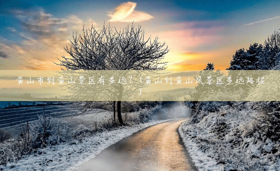 黄山市到黄山景区有多远?(黄山到黄山风景区多远路程) 黄山市到黄山景区有多远?(黄山到黄山风景区多远路程)