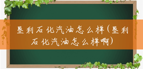 垦利石化汽油怎么样(垦利石化汽油怎么样啊) 垦利石化汽油怎么样(垦利石化汽油怎么样啊)