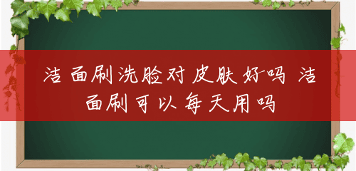 洁面刷洗脸对皮肤好吗 洁面刷可以每天用吗 洁面刷洗脸对皮肤好吗 洁面刷可以每天用吗
