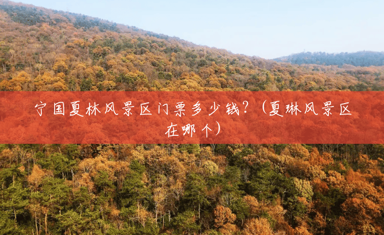 宁国夏林风景区门票多少钱?(夏琳风景区在哪个) 宁国夏林风景区门票多少钱?(夏琳风景区在哪个)