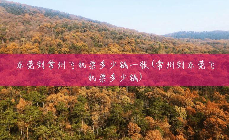 东莞到常州飞机票多少钱一张(常州到东莞飞机票多少钱) 东莞到常州飞机票多少钱一张(常州到东莞飞机票多少钱)