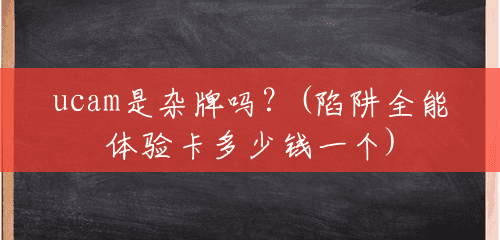 ucam是杂牌吗?(陷阱全能体验卡多少钱一个) ucam是杂牌吗?(陷阱全能体验卡多少钱一个)