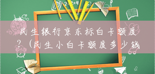 民生银行京东标白卡额度?(民生小白卡额度多少钱一年) 民生银行京东标白卡额度?(民生小白卡额度多少钱一年)