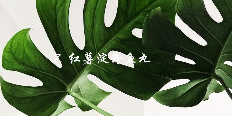 7. 红薯淀粉鱼丸