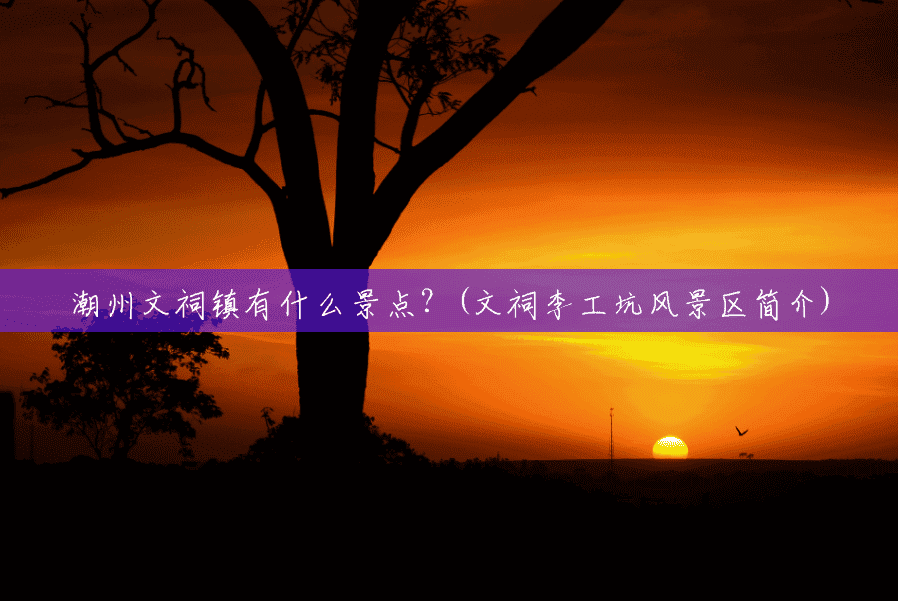潮州文祠镇有什么景点?(文祠李工坑风景区简介) 潮州文祠镇有什么景点?(文祠李工坑风景区简介)