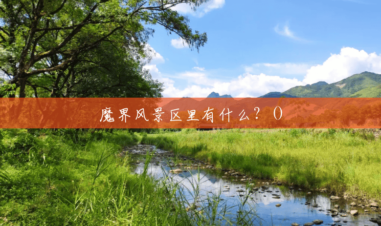 魔界风景区里有什么?() 魔界风景区里有什么?()