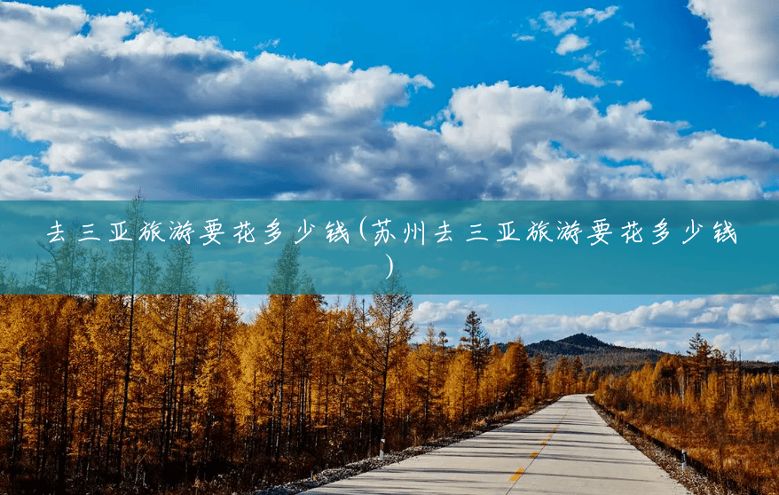 去三亚旅游要花多少钱(苏州去三亚旅游要花多少钱) 去三亚旅游要花多少钱(苏州去三亚旅游要花多少钱)