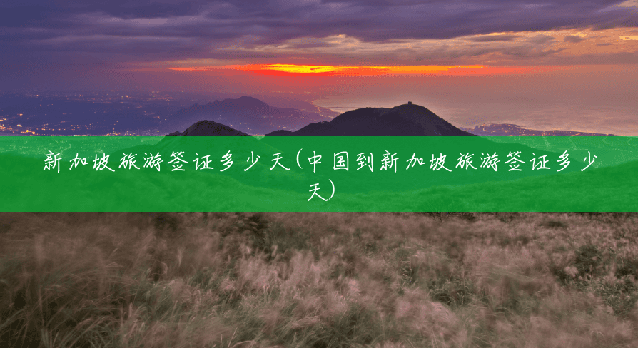 新加坡旅游签证多少天(中国到新加坡旅游签证多少天) 新加坡旅游签证多少天(中国到新加坡旅游签证多少天)