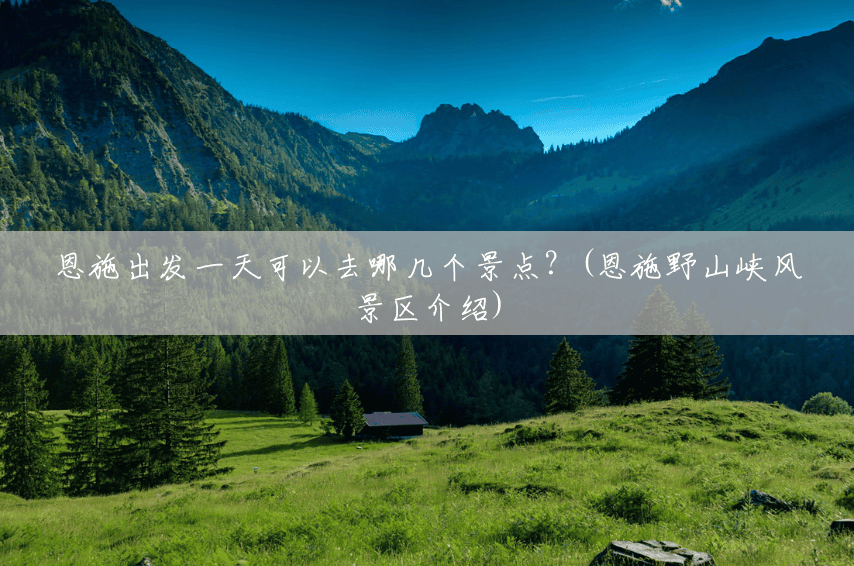 恩施出发一天可以去哪几个景点?(恩施野山峡风景区介绍) 恩施出发一天可以去哪几个景点?(恩施野山峡风景区介绍)