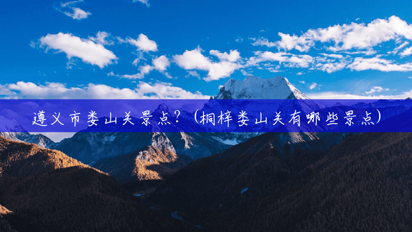 遵义市娄山关景点？(桐梓娄山关有哪些景点)