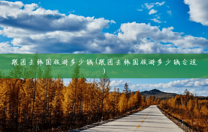 跟团去韩国旅游多少钱(跟团去韩国旅游多少钱合适) 跟团去韩国旅游多少钱(跟团去韩国旅游多少钱合适)