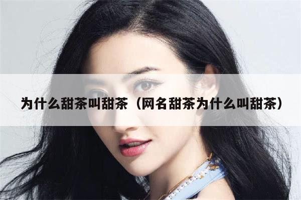为什么甜茶叫甜茶(网名甜茶为什么叫甜茶) 为什么甜茶叫甜茶(网名甜茶为什么叫甜茶)