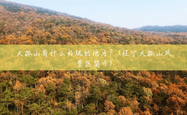大孤山有什么好玩的地方?(辽宁大孤山风景区简介) 大孤山有什么好玩的地方?(辽宁大孤山风景区简介)