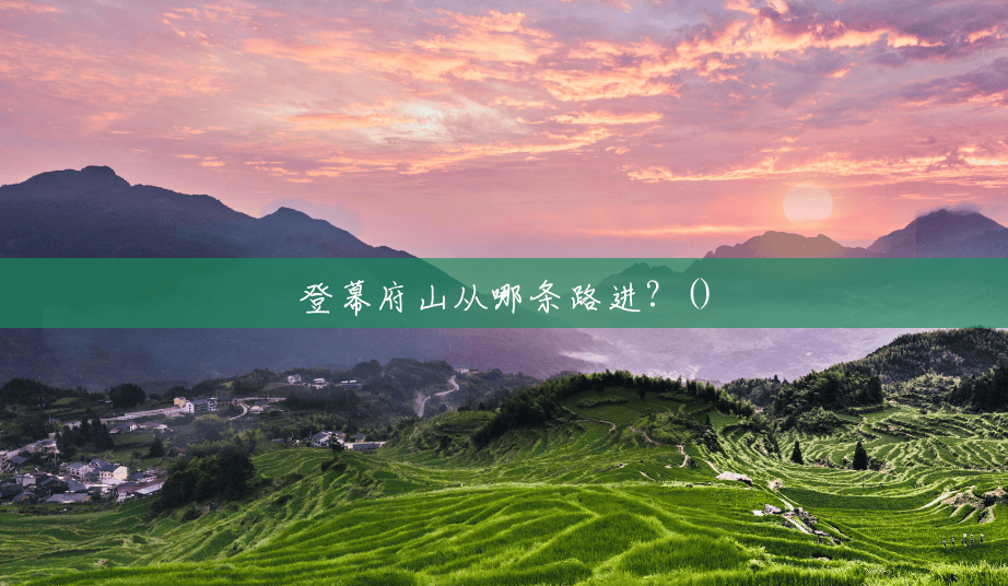 登幕府山从哪条路进?() 登幕府山从哪条路进?()