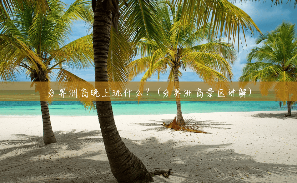 分界洲岛晚上玩什么?(分界洲岛景区讲解) 分界洲岛晚上玩什么?(分界洲岛景区讲解)