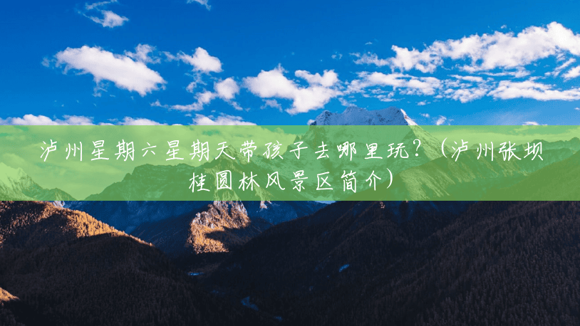 泸州星期六星期天带孩子去哪里玩?(泸州张坝桂圆林风景区简介) 泸州星期六星期天带孩子去哪里玩?(泸州张坝桂圆林风景区简介)