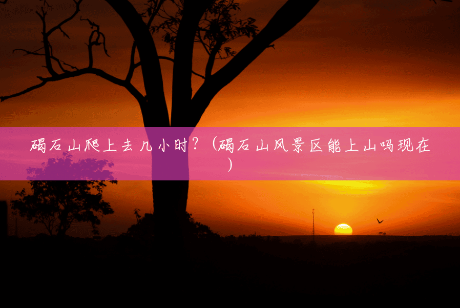 碣石山爬上去几小时?(碣石山风景区能上山吗现在) 碣石山爬上去几小时?(碣石山风景区能上山吗现在)