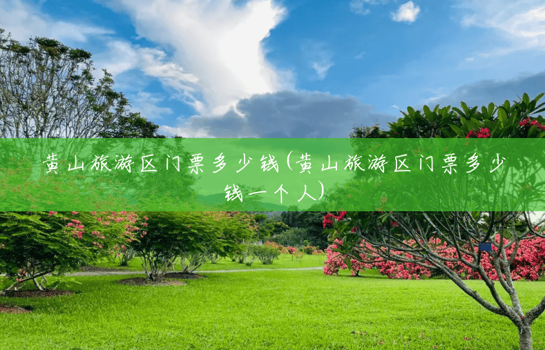 黄山旅游区门票多少钱(黄山旅游区门票多少钱一个人)
