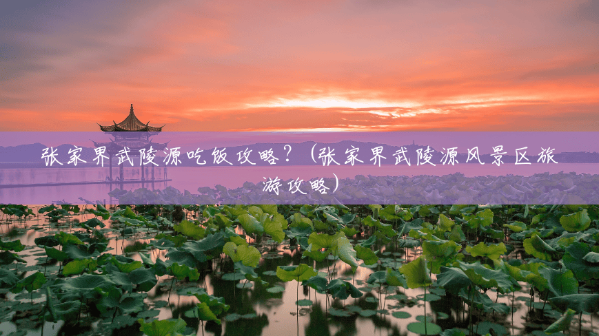 张家界武陵源吃饭攻略?(张家界武陵源风景区旅游攻略) 张家界武陵源吃饭攻略?(张家界武陵源风景区旅游攻略)