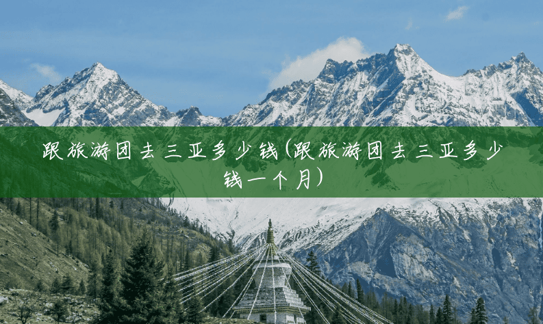 跟旅游团去三亚多少钱(跟旅游团去三亚多少钱一个月) 跟旅游团去三亚多少钱(跟旅游团去三亚多少钱一个月)