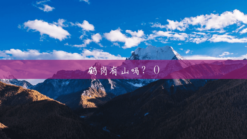 鹤岗有山吗?() 鹤岗有山吗?()