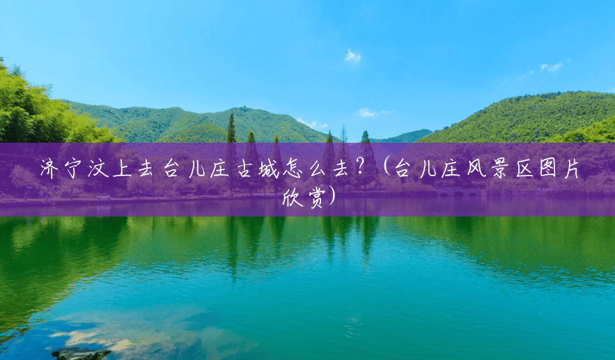 济宁汶上去台儿庄古城怎么去？(台儿庄风景区图片欣赏)