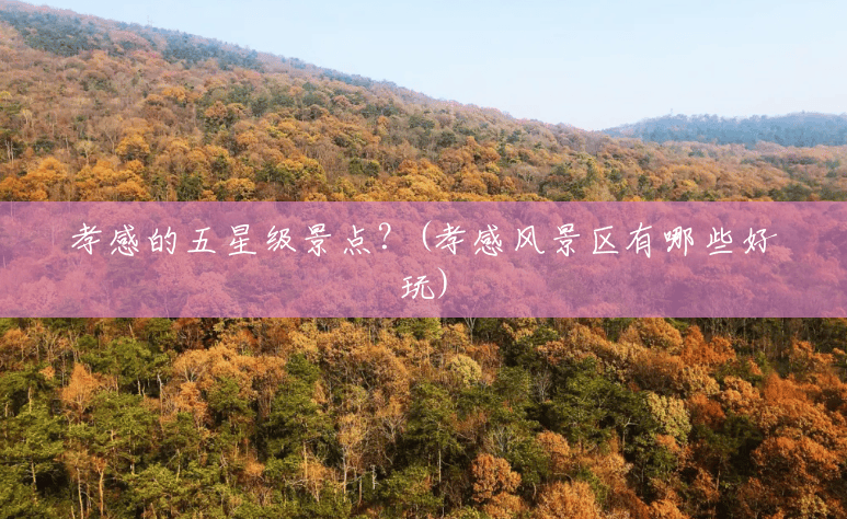 孝感的五星级景点?(孝感风景区有哪些好玩) 孝感的五星级景点?(孝感风景区有哪些好玩)